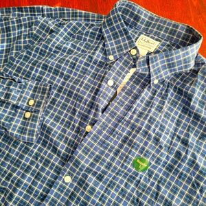 L. L. Bean Men's Wrinkle-Free Kennebunk Sport Shirt Size L Reg